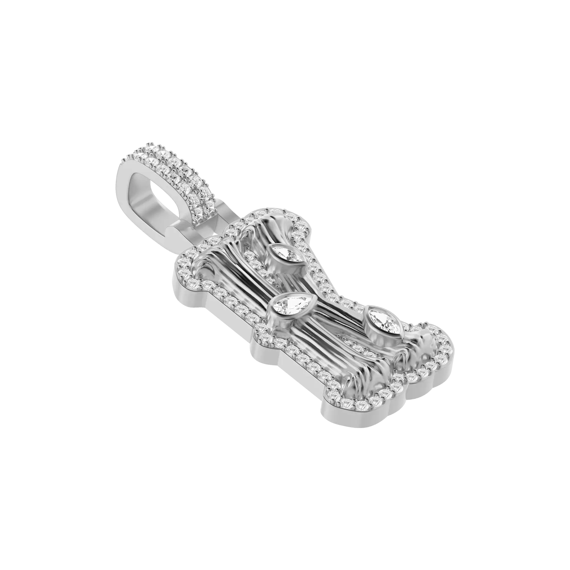 Custom Bone Font Pendant