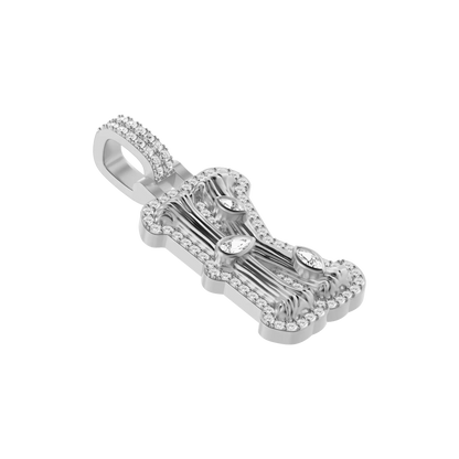 Custom Bone Font Pendant