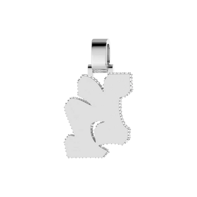 Colgante con fuente de graffiti 3D Ice personalizado, 30 mm