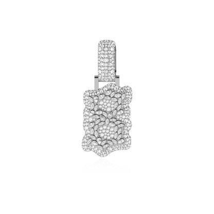 Custom Shaped Diamond Double-Layer Pendant - 35mm