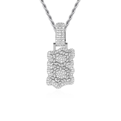Custom Shaped Diamond Double-Layer Pendant - 35mm