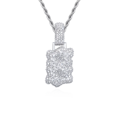 Colgante de diamantes con forma personalizada