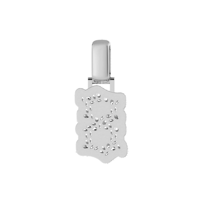 Custom Shaped Diamond Double-Layer Pendant - 35mm