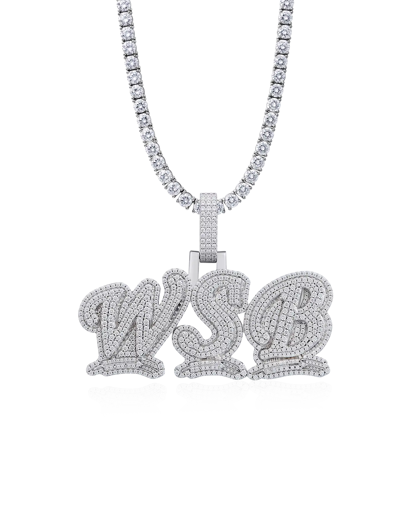 Custom Wheat Ears 3D Letter Pendant