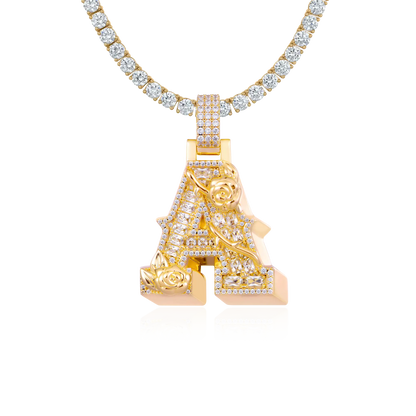 Custom Rose Font Pendant-30mm