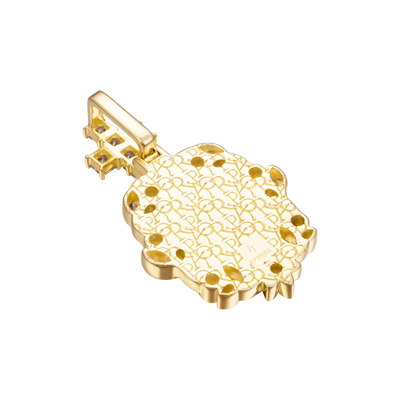 Custom Vine-wrapped Picture Pendant
