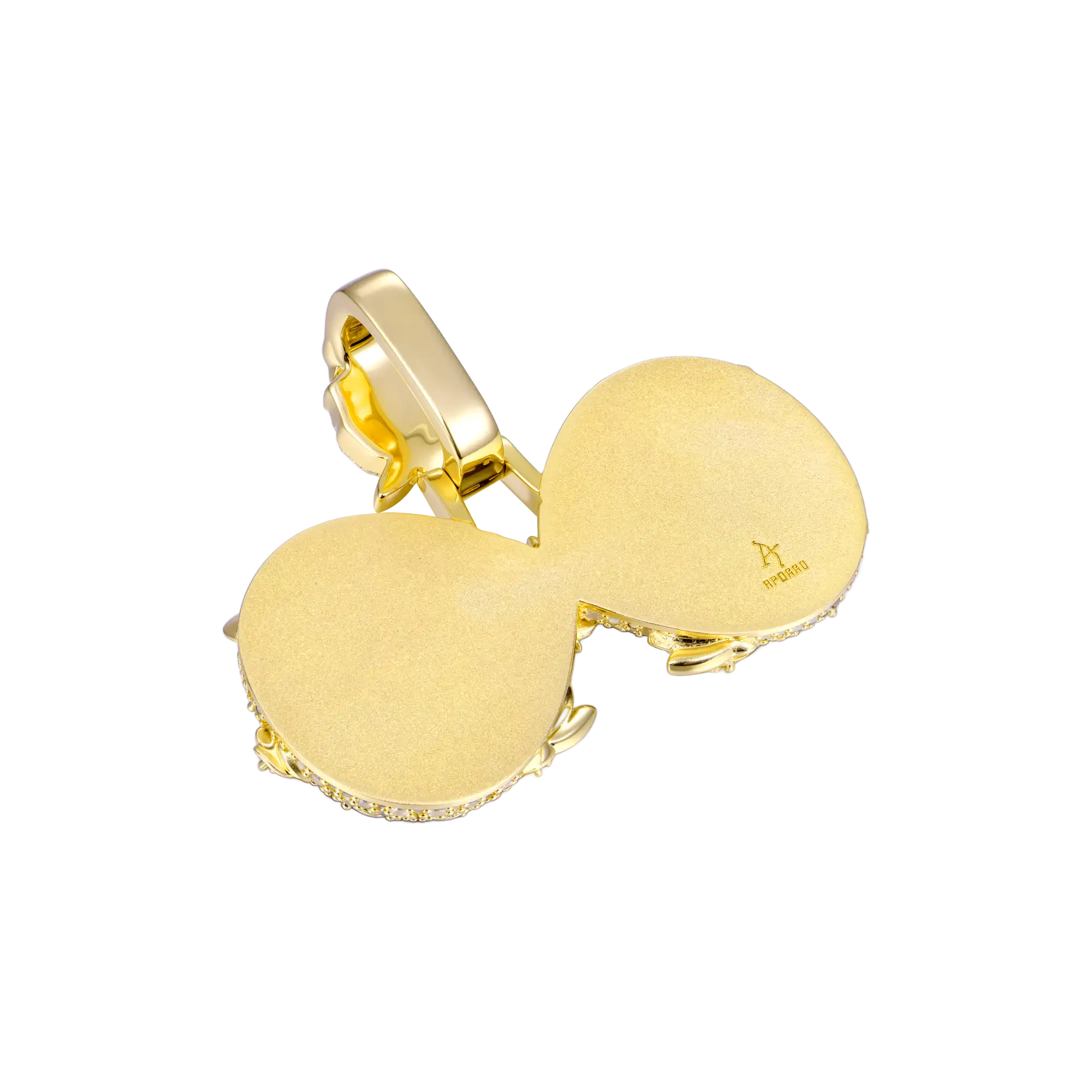 Custom Rose Infinity Frame Pendant-51mm