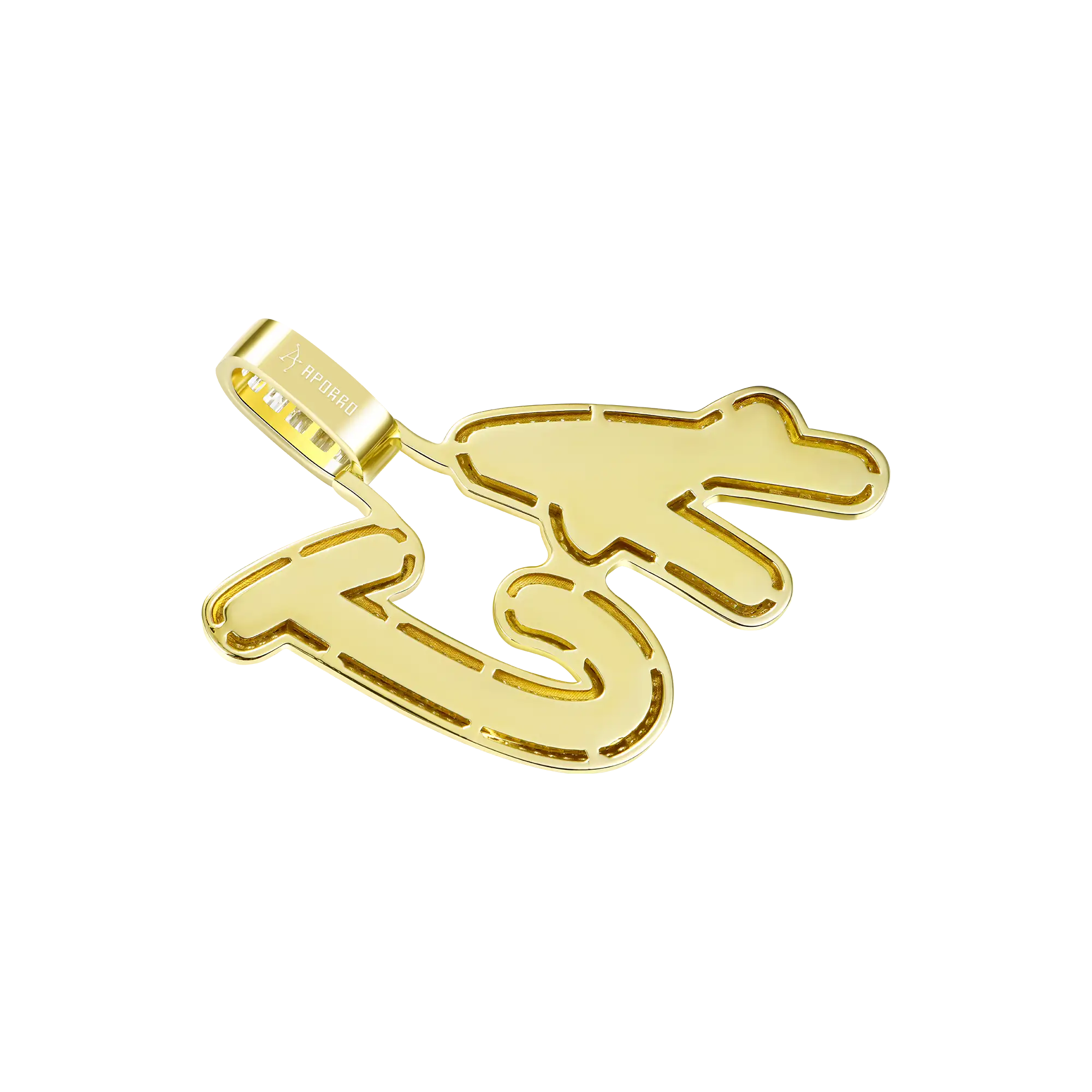 Colgante de fuentes de baguette de múltiples capas personalizado