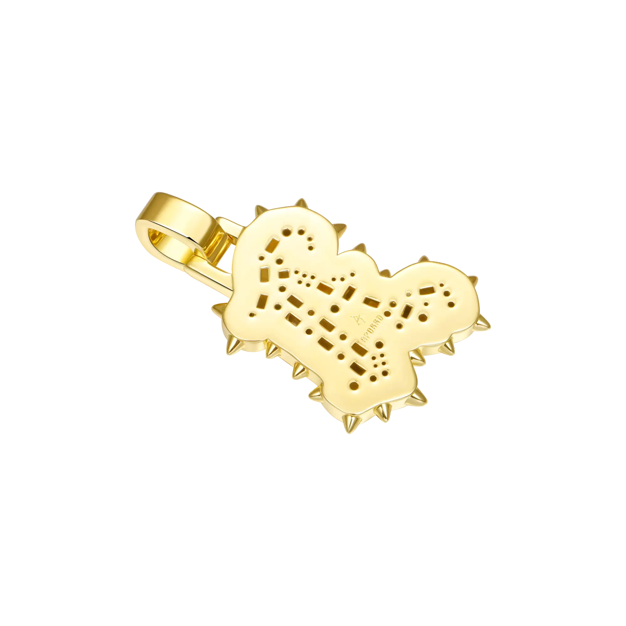 Custom Old English Willow Studded Font Pendant