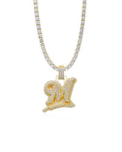 Custom Wheat Ears 3D Letter Pendant