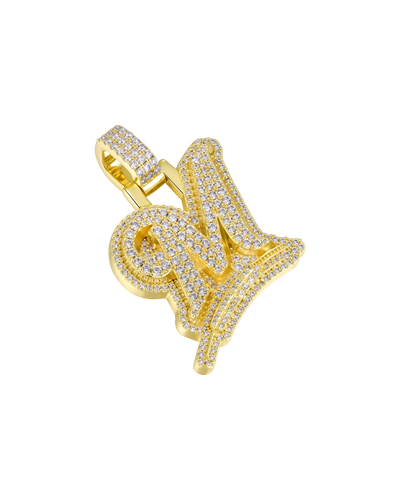 Custom Wheat Ears 3D Letter Pendant