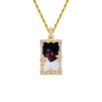 Colgante de imagen empalmado de corte especial personalizado