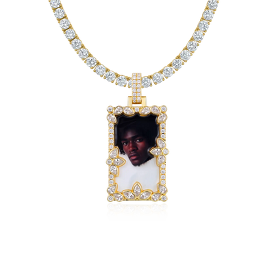 Colgante de imagen empalmado de corte especial personalizado