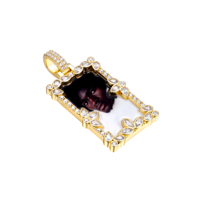 Colgante de imagen empalmado de corte especial personalizado