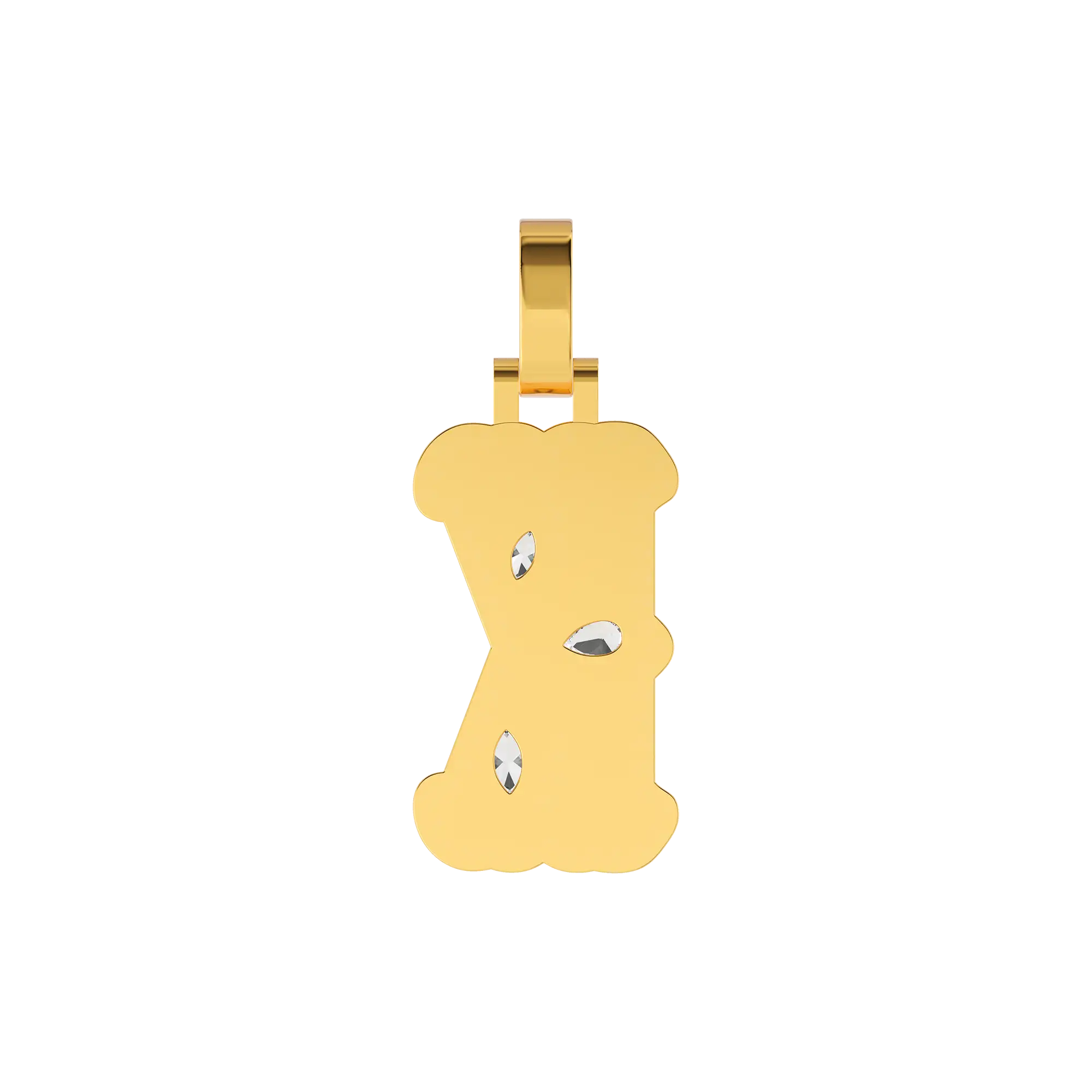 Custom Bone Font Pendant