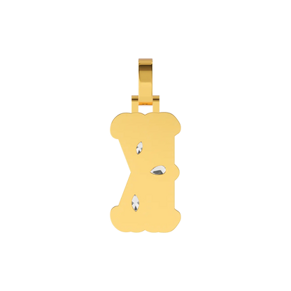 Custom Bone Font Pendant