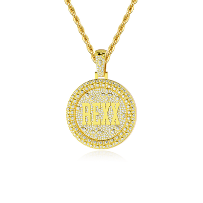 Custom Rotating Disc Pendant-38mm