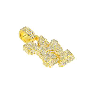 Colgante con fuente de graffiti 3D Ice personalizado, 30 mm