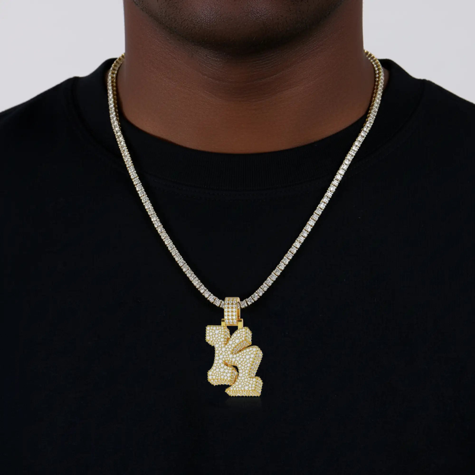 Pendentif de police de graffiti 3D Ice personnalisé-30mm