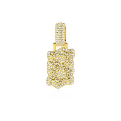 Custom Shaped Diamond Double-Layer Pendant - 35mm