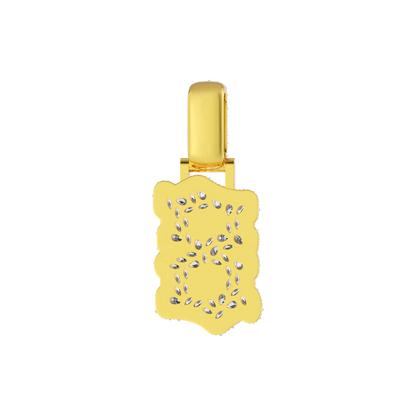 Custom Shaped Diamond Double-Layer Pendant - 35mm