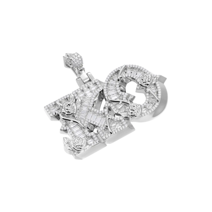 Custom Rose Font Pendant-30mm