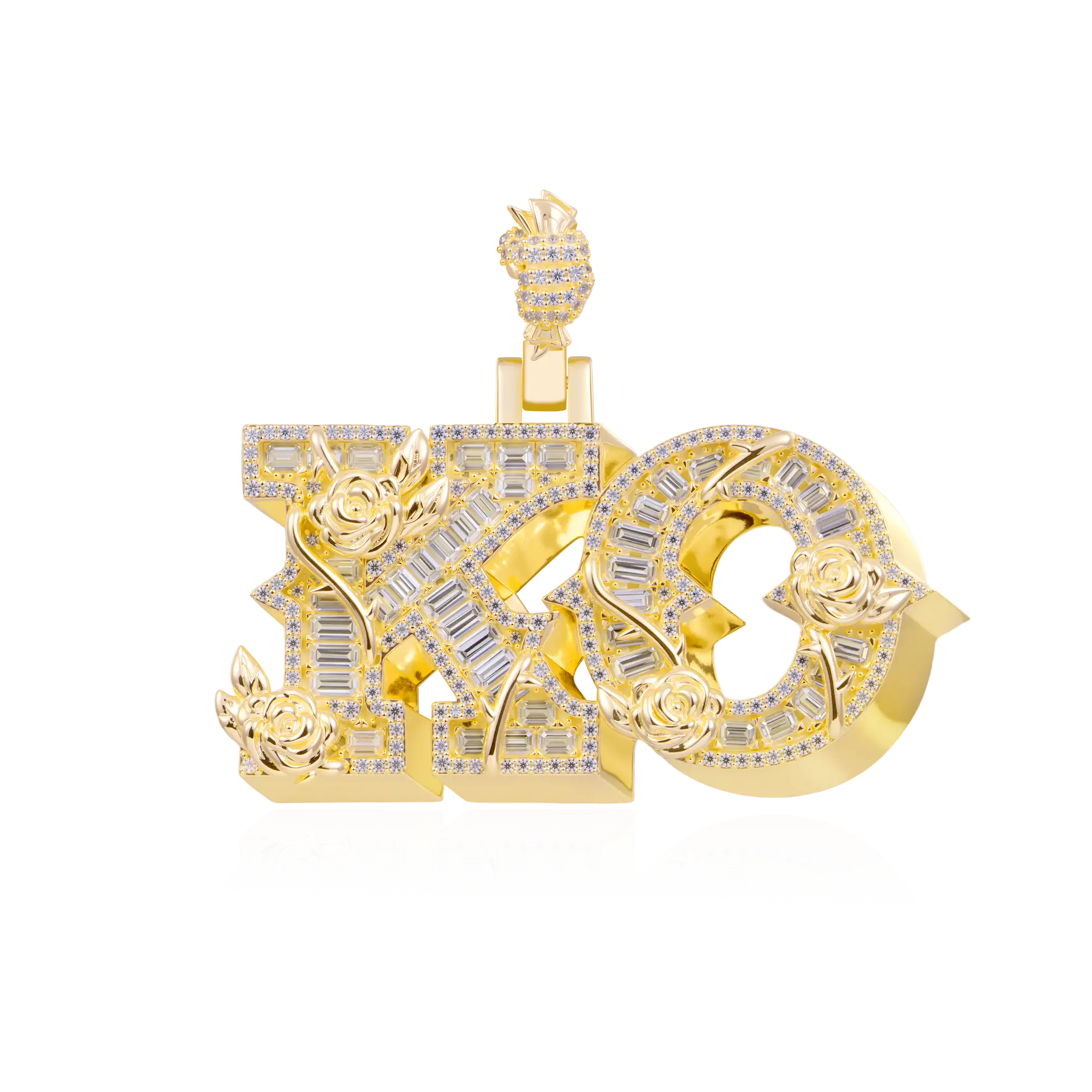 Custom Rose Font Pendant-30mm