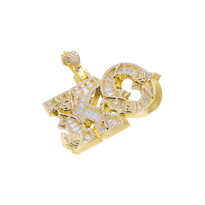 Custom Rose Font Pendant-30mm