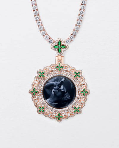 Custom Infinite Luck Photo Frame Pendant