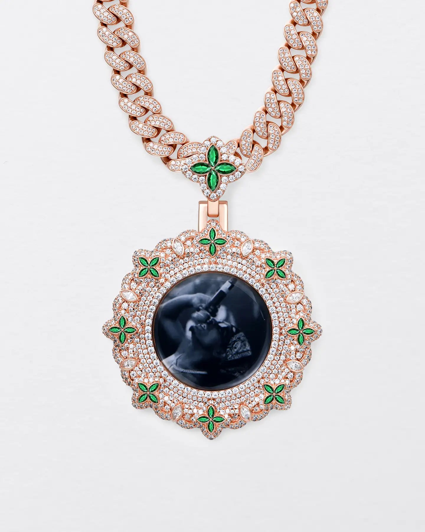 Custom Infinite Luck Photo Frame Pendant