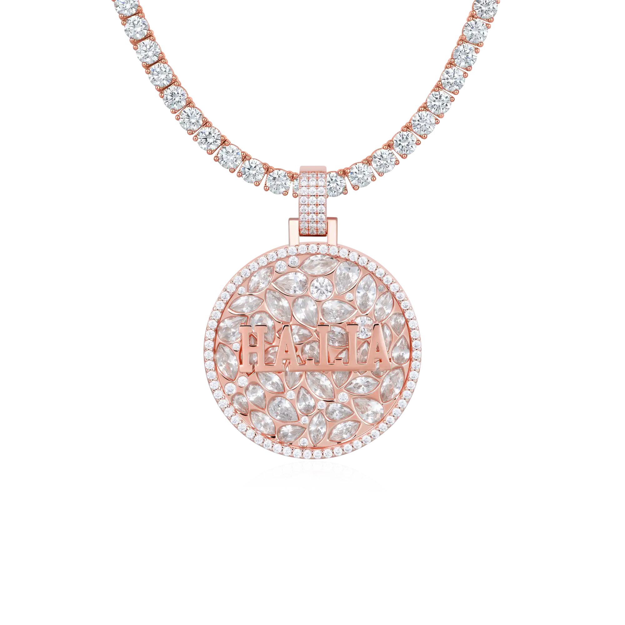 Custom Engraved Name Badge Pendant
