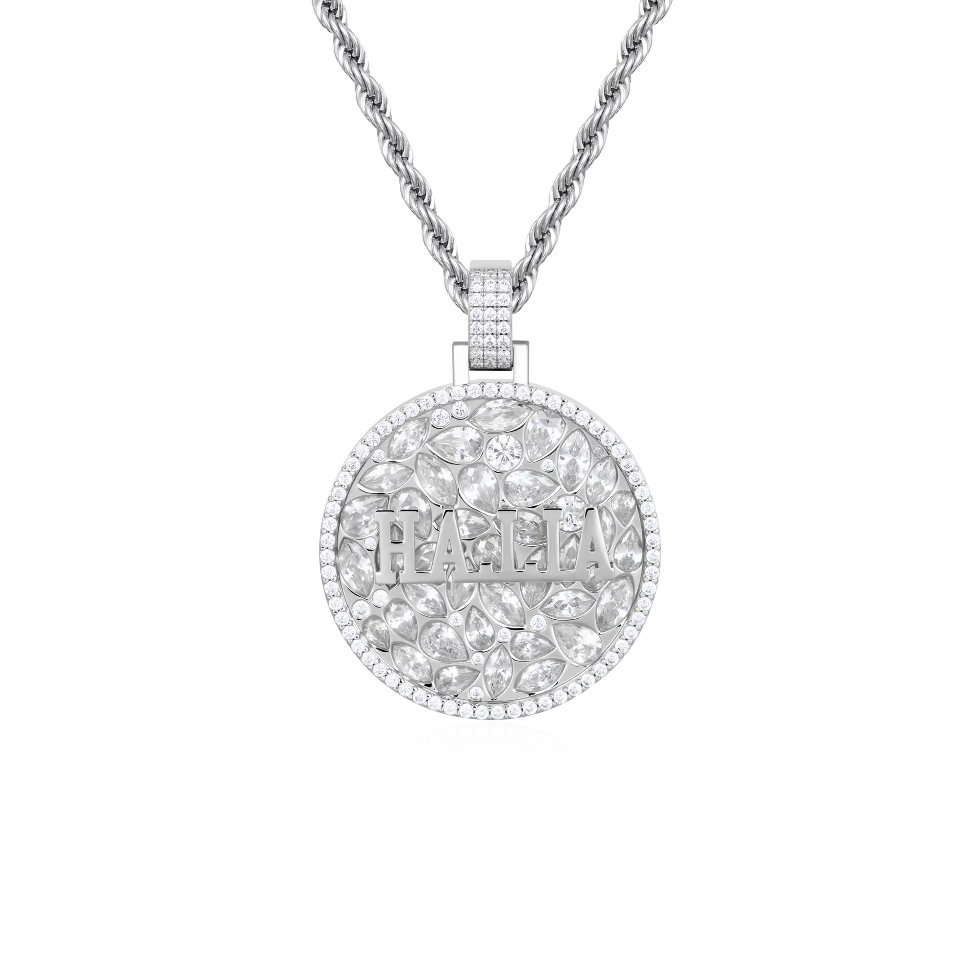 Custom Engraved Name Badge Pendant