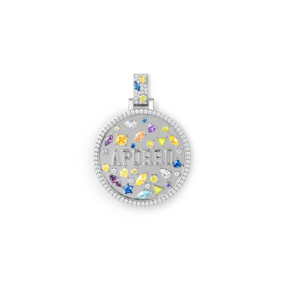 Custom Mosaic Name Medallion Pendant - 38mm
