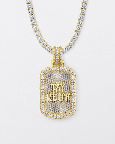 Custom Double-Sided Pavé Dog Tag Photo Pendant