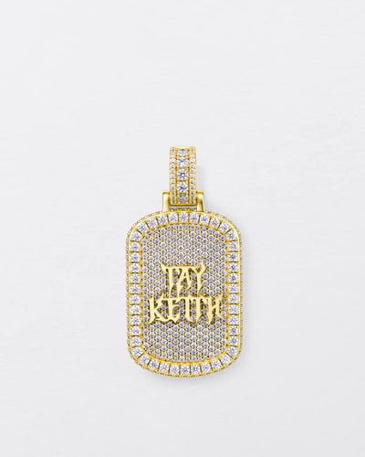 Custom Double-Sided Pavé Dog Tag Photo Pendant