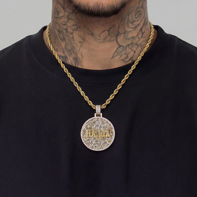 Custom Engraved Name Badge Pendant
