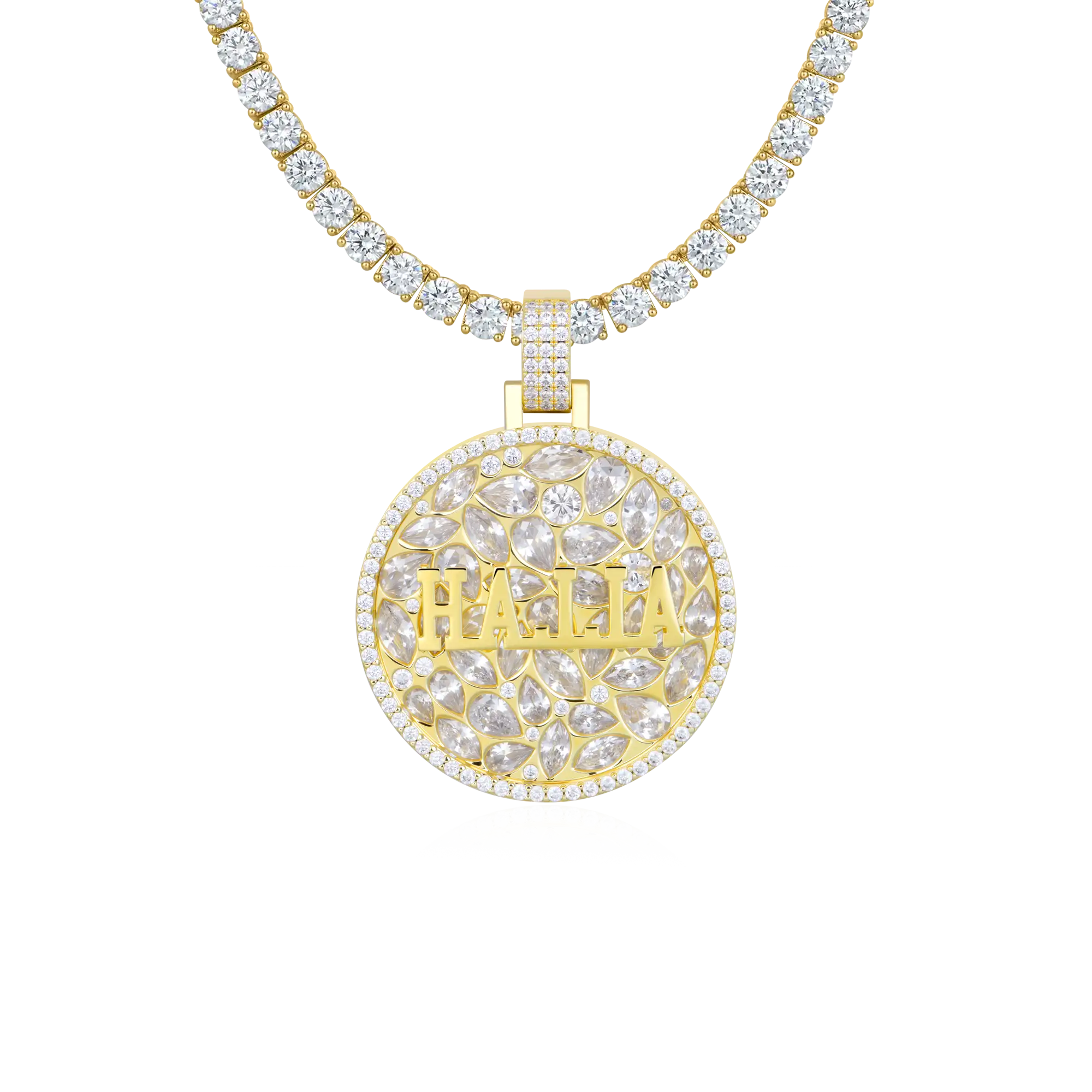 Custom Engraved Name Badge Pendant
