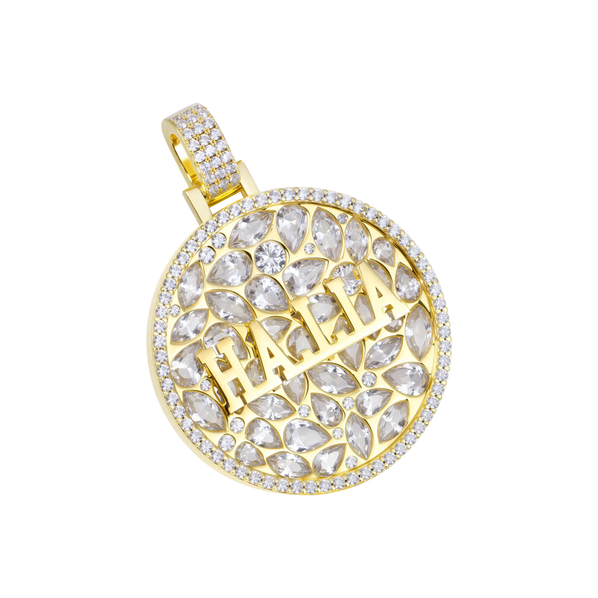Custom Engraved Name Badge Pendant