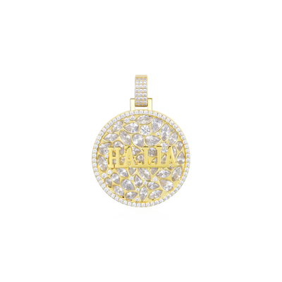 Custom Engraved Name Badge Pendant