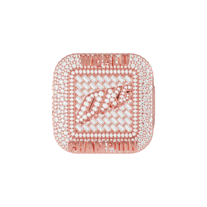 Custom Square Diamond Weave Championship Ring