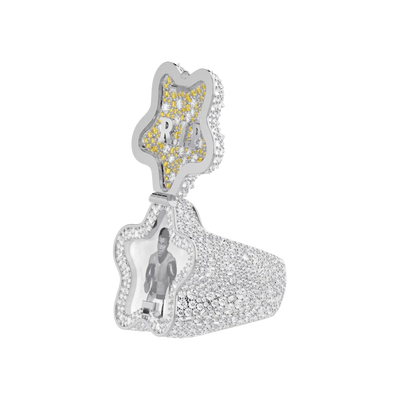 Anillo personalizado con foto giratoria "Estrella"