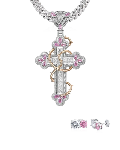 Ensemble de boucles d'oreilles et pendentif Thorned Romance &