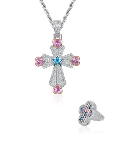 Vitraux Night Pendant & Ring-Set
