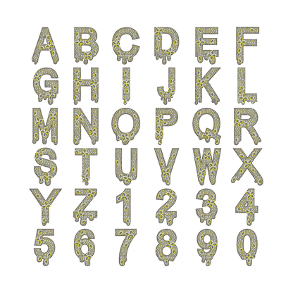 Custom Four Leaf Clover Font Pendant