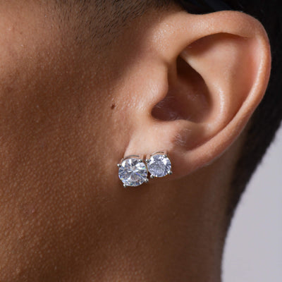 Single Toi et Moi Stud Earrings – Twin Rounds