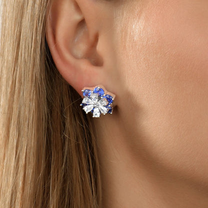 Women's Pear Cut Flower Earring