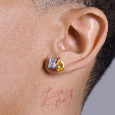 #Diamond_White + Yellow Diamond ( 18k White Gold )