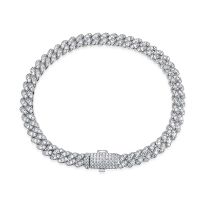 Round Cut Cuban Link Bracelet - 6mm