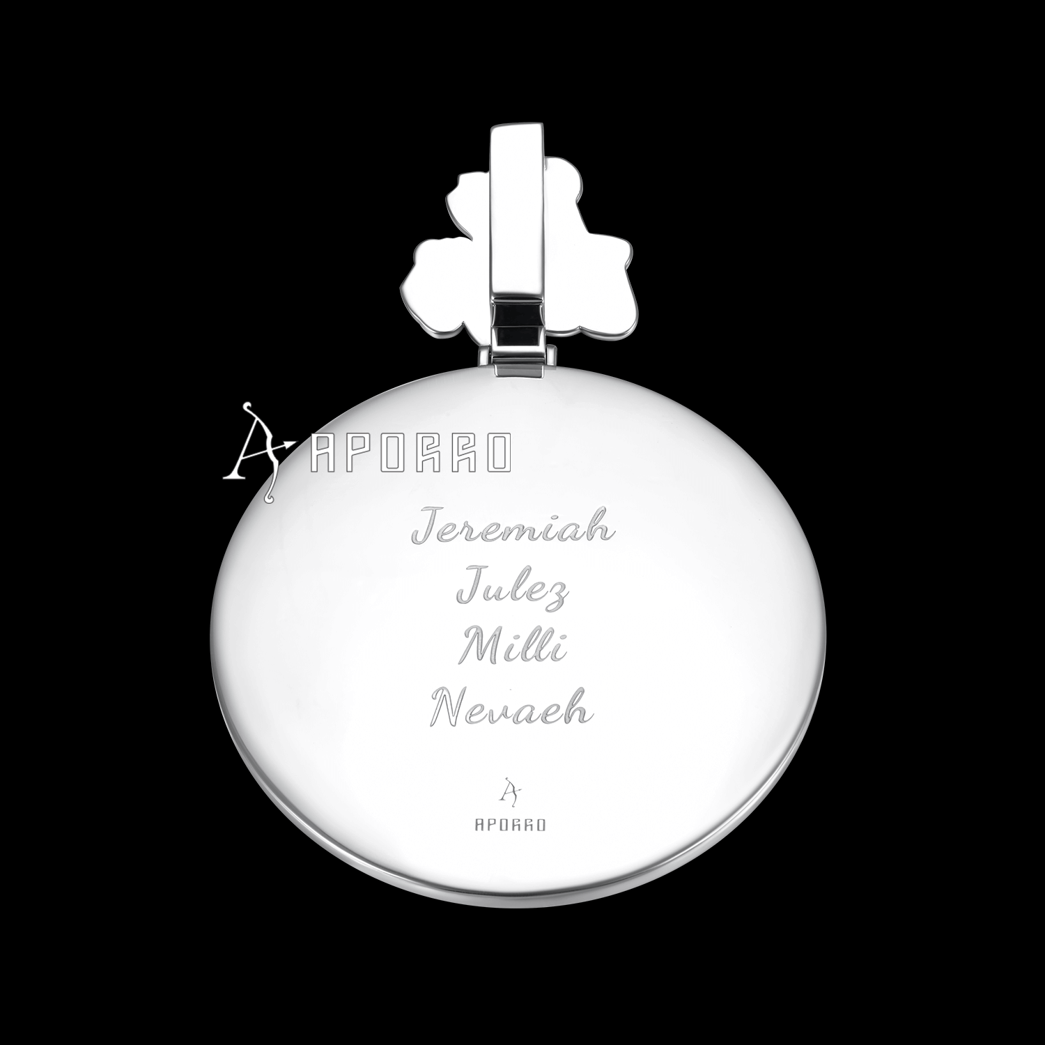 APORRO Premium Custom 3D Enamel Photo Pendant