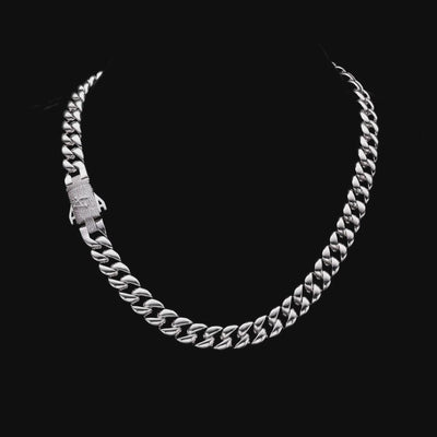 Catena a maglie cubane Moissanite - 12 mm